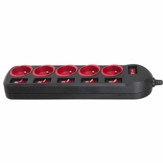 Bloc Multiprises "Usb 3,4A" (5 Prises, Protection Contre La Surtension, Prises Tournées À 45 - Foto 7