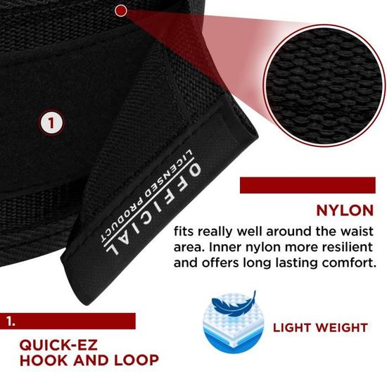 Ceinture D'haltérophilie Banbroken - Soutien Lombaire, Fermeture Rapide - Unisexe, Fitness Et Musculation