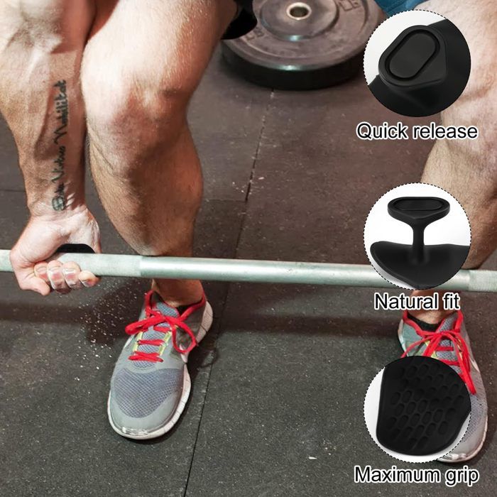 Lot De 2 Poignées D'haltérophilie Antidérapantes En Silicone Pour La
