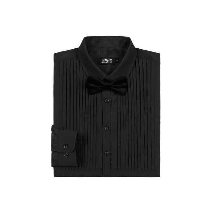 Sliktaa Chemises Hommes Habillées Plissées Slim Fit - Chemise Mariage Soirée Tuxedo