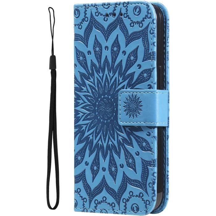 Housse Motorola Moto G56 5G - Étui Cuir PU Portefeuille Avec Rangements Cartes Et Stand | Design Papillon 3D - 5