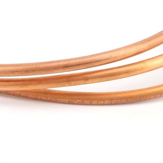 Tuyau de bobine souple de tube de cuivre de 2 m tube de bobine souple de réfrigération de diamètre extérieur 6 mm/ID 5 mm pour réfrigérateur de climatiseur etc.