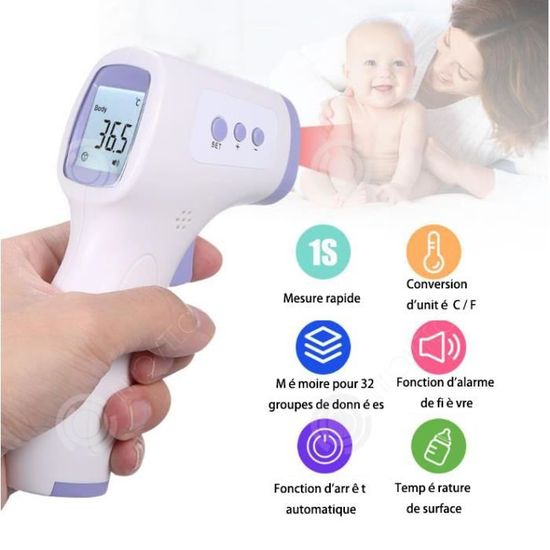 LCD Digital Thermomètre pour bébé Enfants adultes température contrôle alarme automatique 