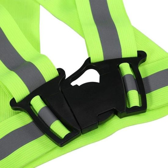 Gilet Sécurité Réfléchissant ZWOOS - Brassards Inclus - Course, Vélo, Moto - Visible Nuit