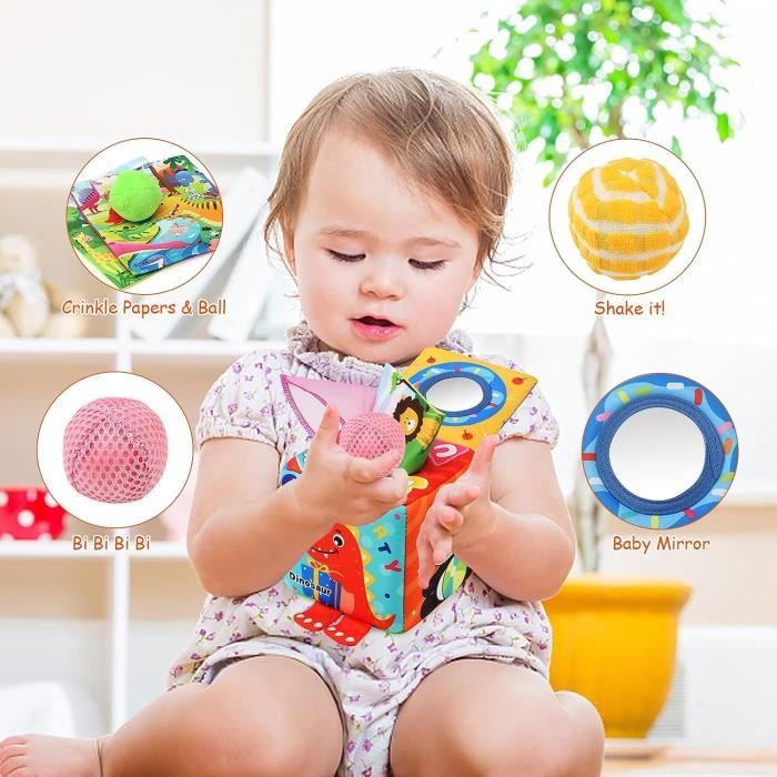 Jouet Bebe 6 7 8 9 10 11 12 Mois, Jouets Bébé Éveil Montessori, Boîte à  Mouchoirs En Tissu Jouets Sensoriels, Jouet Bébé Enfant Cadeau Garçon Et  Fille : : Jeux et Jouets