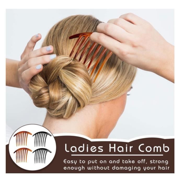 Pcs Peigne Cheveux Femme,Peignes à Cheveux Décoratifs,Chignon