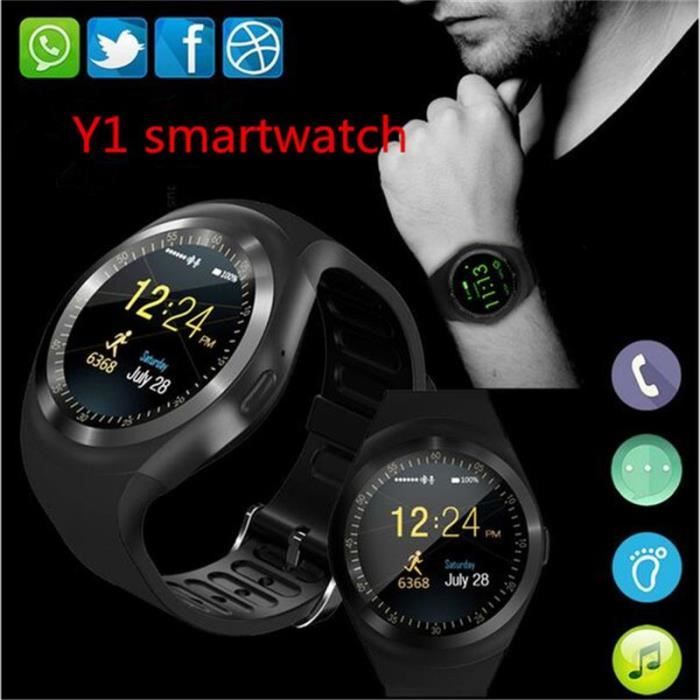 Montre connect e 696 Bluetooth Y1 montre intelligente Relogio