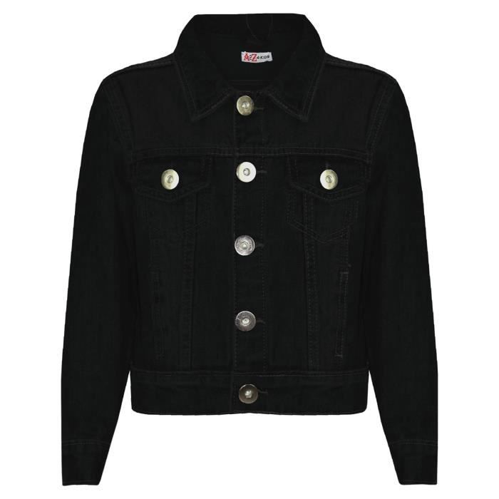 A2Z 4 Kids® Enfants Garçons Denim Veste Designer Bleu Foncé