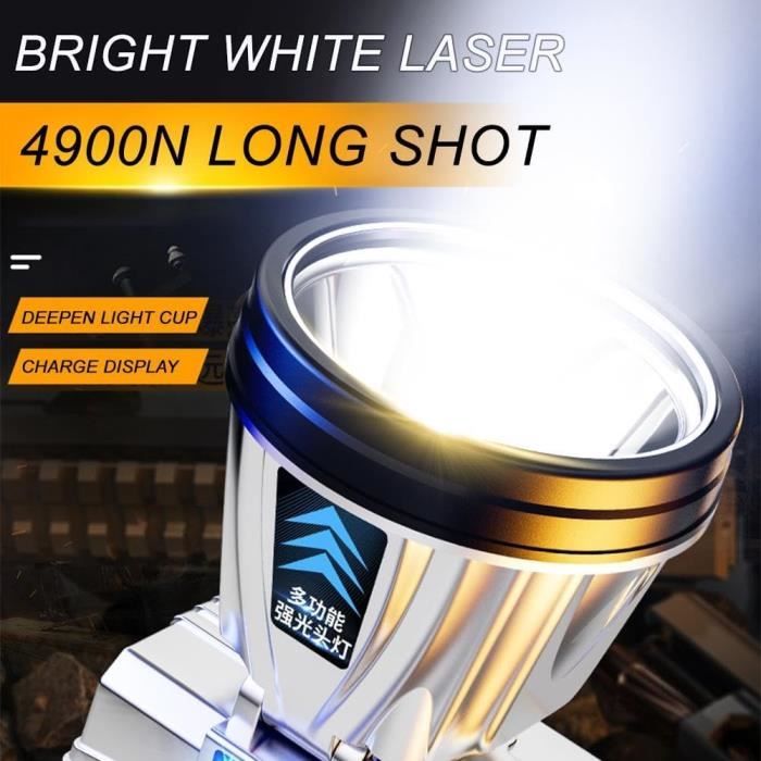 Phare / Lampe Torche LED Rechargeable Ultra Puissante - Aluminium - Pour Camping, Vélo, Urgence