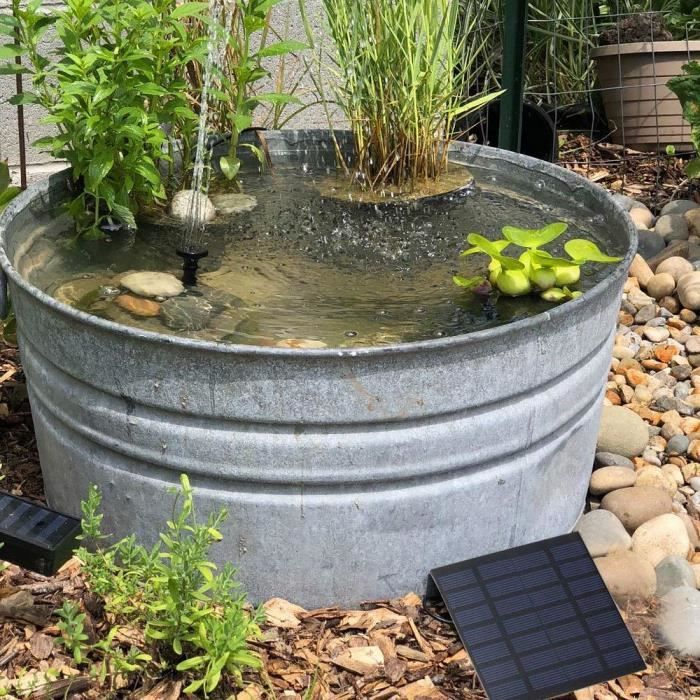 Pompe à Eau Submersible Solaire Pour Fontaine, Piscine, étang Ou Aquarium - Décoration Jardin