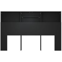 Armoire de tête de lit Noir 220x18,5x104,5 cm | Leroy Merlin