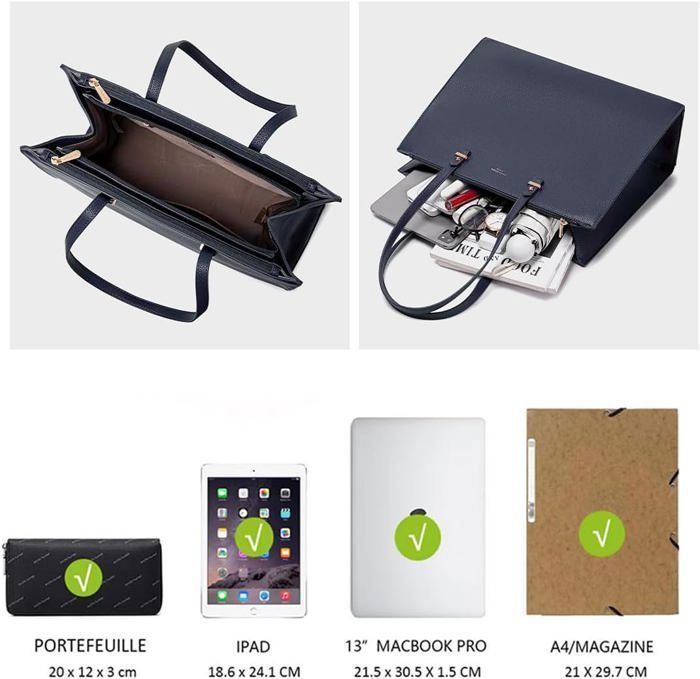 Grand Sac à Main David Jones Cabas Fourre-Tout Femme Format A4