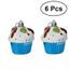 6pcs Licorne Cake Topper Decoratif Cupcake Picks Dessert Gateau