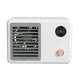 Mini climatiseur USB – 3 vitesses, brumisation, réservoir 400ml, LED – Portable pour bureau, maison, extérieur – Blanc
