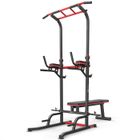 HS HOP-SPORT Hop-Sport Chaise Romaine HS-2015K avec station de dips, barre de traction, banc de musculation et support haltères, max. 150 kg