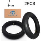 FOLAYA 2 Chambres à air pour Trotinette Electrique Xiaomi M365 8 1/2x2 Haute Qualité Double épaisseur