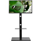 UNHO Meuble TV Pied avec Support pour LED LCD Ecrans de 32-65 Pouces Fixation VESA 100x100 - 600x400mm pour Samsung Sony LG Charge 30kg
