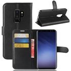 HONGWE. Etui Coque Housse de Protection - LuffyShop - Samsung Galaxy S9 Plus - Cuir Noir - Haute qualité - Rigide