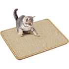 YESCUSTOM Tapis Griffoir Pour Chat 30*40cm Marron Tapis à Gratter en Corde tissée sisal Naturel Anti-dérapant