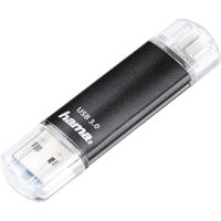 Hama Clé USB 3.0 Laeta Twin FlashPen 256GB Noir