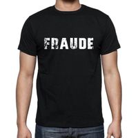 Homme Tee-Shirt Fraude T-Shirt Vintage Noir
