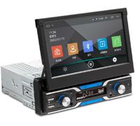 PRUMYA Autoradio GPS Bluetooth Voiture WIFI GPS navigation 7 pouces HD écran Automatique Pliable Lecteur MP5 +Caméra de Recul