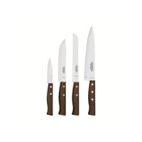 TRAMONTINA Couteau de cuisine Tradicional, 4pcs, Inox et bois, Marron