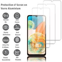 VCOMP® Pour Samsung Galaxy A23 5G 6.6": Pack de 3 Films Protection d'écran en verre d'aluminium super résistant 9H