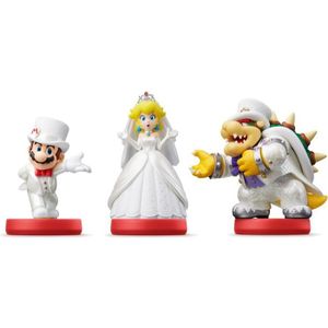 FIGURINE DE JEU Figurine Amiibo - Mario, Peach & Bowser en tenues 