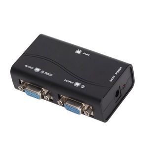 Commutateur VGA 2 Entrées 1 Sortie - Partage Vidéo 1080p, Compatible VGA/XVGA/SVGA, Pour PC Et Moniteur