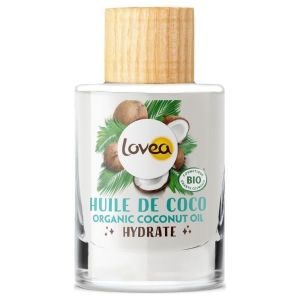 LOTION CAPILLAIRE Lovea - Huile De Coco Bio Multi-Usages - Peaux Sèc