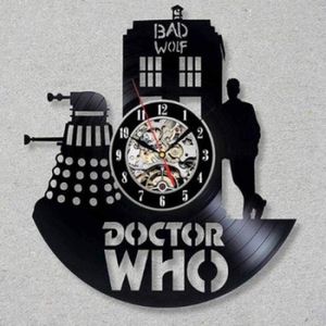 HORLOGE - PENDULE Horloge Murale En Vinyle-Série Tv Doctor Who Horlo
