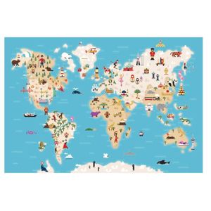 Sticker Carte Du Monde