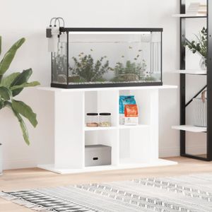 SOUS MEUBLE Support pour aquarium blanc 100x40x60 cm bois d'in