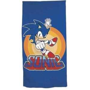 SERVIETTE DE PLAGE Drap de plage Sonic serviette bain Sega microfibre