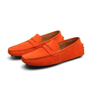 chaussures homme orange pas cher