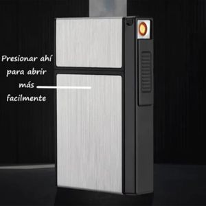 elfbar nachfüll pod läuft aus Etui à cigarettes avec briquet tempête intégré main image 1
