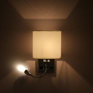 Applique Murale Intérieur LED avec port USB 12W Tricolore Dimmable