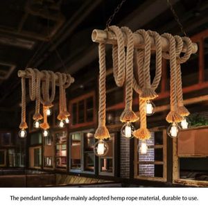 LUSTRE ET SUSPENSION TMISHION base de lampe Lampe à suspension en corde de chanvre vintage support de base d'ampoule pour décor de pièce 85-265V (3 m