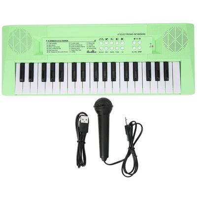 Clavier Piano Enfant 61 Touches Avec Écran LCD, Microphone & MP3 – Jouet Musical Éducatif Garçons Filles 3-8 Ans, Cadeau Anniversaire