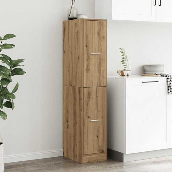 Armoire d'apothicaire blanc brillant bois d’ingénierie -BK855529 (PLA Armoire d'apothicaire blanc brillant bois d’ingénierie -BK855529 (PLA