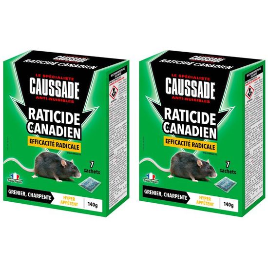 CAUSSADE Raticide Canadien - Anti Rats - Efficacité Radicale - Lieux ...