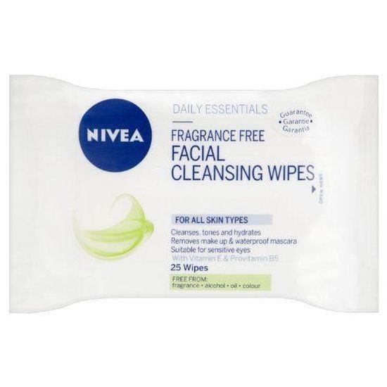Lingettes Demaquillantes Sans Parfum Nivea Daily Essentials De Disc 25 Lingettes Cdiscount Puericulture Eveil Bebe