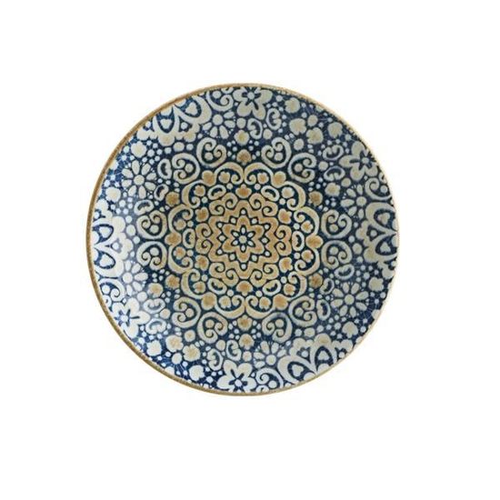 Juego De 6 Platos De Postre Alhambra De Porcelana - 21 Cm, Apto Para Microondas, Lavavajillas Y Resistente A Golpes