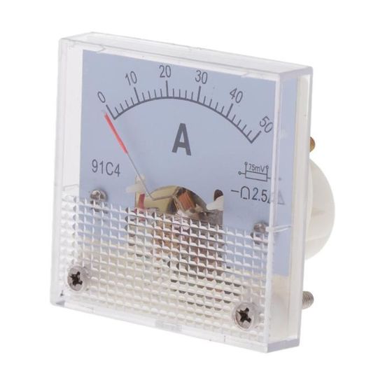 Ampèremètre Analogique Uxcell 0-300A DC - Modèle 85C17, Pour Tableau, Précision Classe 2.5