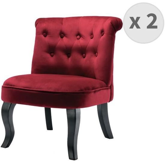 Fauteuil crapaud pieds métal et velours - gaspard