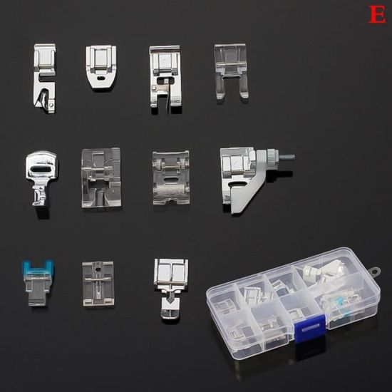 Lot De 62 Pieds Presseurs Pour Machine à Coudre - Compatible Brother, Singer, Elna Et Plus