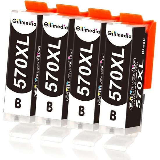 Cartouches D'encre Compatibles Canon PGI-570XL CLI-571XL - Pack De 12 XL (noir, Cyan, Magenta, Jaune, Photo Noir)