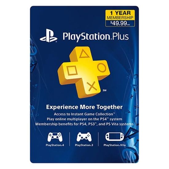 Sony Playstation Plus Carte d`Abonnement - 3 Mois (9811749)