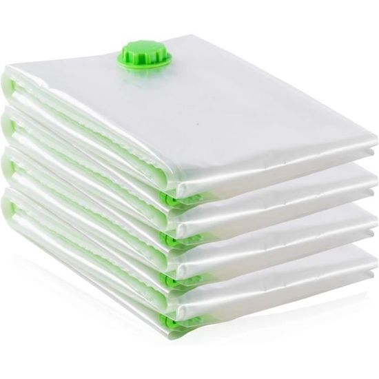 Lot de 10 sacs de rangement sous vide, sacs économiseurs d'espace avec pompe à main, sacs à